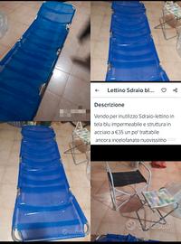 LETTINO da sole o campeggio 