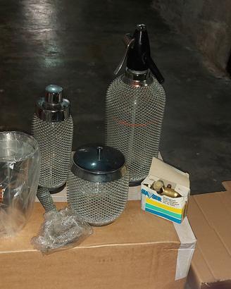 set cocktail barman e seltz in vetro spesso 50euro