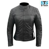 Giacca In Pelle Biker Donna Flesh – Vintage Custom