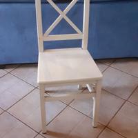 sedie legno bianche