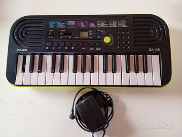 Pianola Casio SA-46 con alimentatore - Funzionante