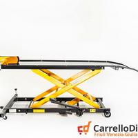 Ponte moto sollevatore con pompa a pedale GIALLO