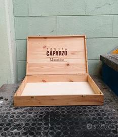 Cassetta di legno porta bottiglie 
Tenuta Caparzo