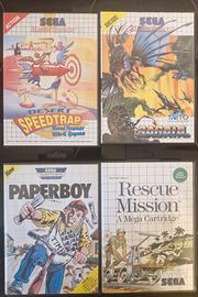SEGA Master System – Lotto 4 giochi originali CIB 