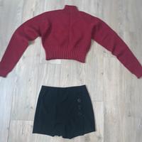 Set gonna pantalone con maglia