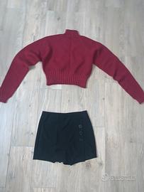 Set gonna pantalone con maglia