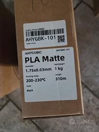 Filamento PLA Nero Opaco Anycubic 1kg