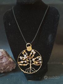 collana con ciondolo albero della vita 