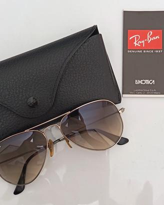 SET OCCHIALI RAY-BAN AVIATOR ICONIC ORIGINALI