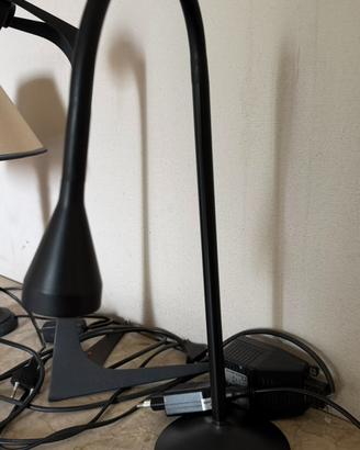 Lampada Scrivania Flessibile Nera