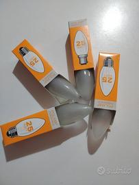 Lotto 4 Lampadine Oliva E14 25W Smerigliate