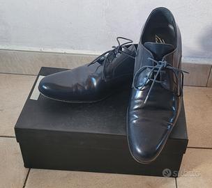 Scarpe artigianali uomo in cuoio blu n.42 – Usate