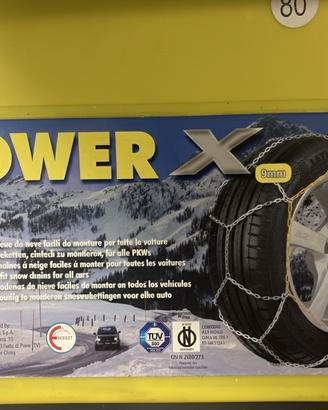 Catene da neve POWER X 80 – 9 mm – Nuove