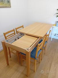 Tavolo in legno allungabile