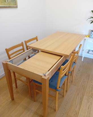 Tavolo in legno allungabile