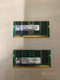 Ram ddr2 kingston 1 gb 667 mhz