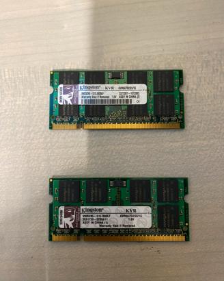 Ram ddr2 kingston 1 gb 667 mhz