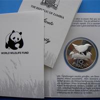 ARGENTO 27,22g UCCELLO CODABIANCA WWF NATURA SELVA