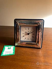 Orologio sveglia da tavolo argento 925