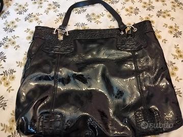 Borsa nera finta pelle