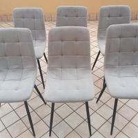 sedie con imbottitura 6pz€50