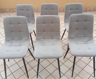 sedie con imbottitura 6pz€50