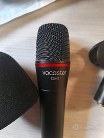 kit Microfono Vocaster+ cavo xlr + supporto+spugna