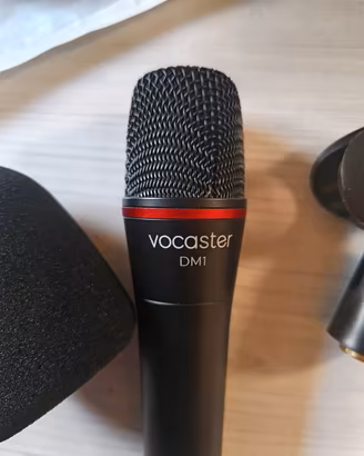 kit Microfono Vocaster+ cavo xlr + supporto+spugna
