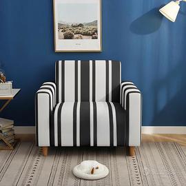 *** NUOVO *** Copripoltrona a righe bianche e nere