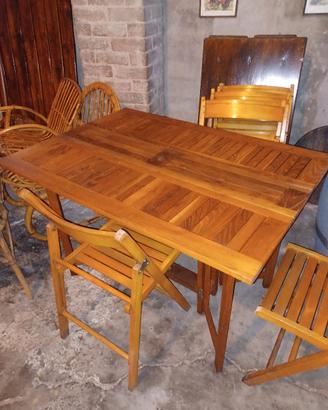TAVOLO IN LEGNO RICHIUDIBILE  DIMENSIONI VARIABILI
