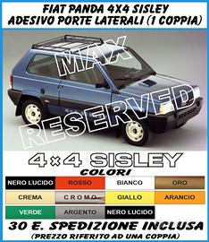 P. fiat panda 4x4 e 2wd adesivi loghi decalcomanie