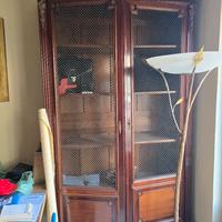  vetrina antica più piantana 