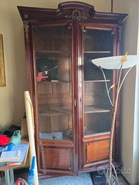  vetrina antica più piantana 