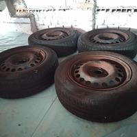 4 cerchi in ferro R15 Fiat Punto