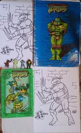 Diario,Foderina,Stampe& Quattro NinjaTurtles 2005