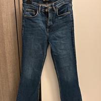 Jeans Zara blu modello flare 40/S