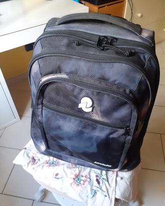 Invicta Trolley Scuola Benin, Blu, 2 in 1, con Spa