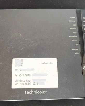 Router Technicolor TG788vn v2 da sistemare