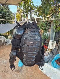 Pettorina completa e ginocchiere raven Enduro TG.L