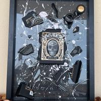 Quadro 3D design luxury AMUERTE Gin in resina