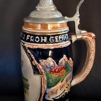 boccale da birra vintage con carillon 