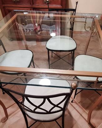 Tavolo Pranzo cristallo quadrato