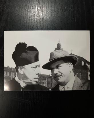 Cartolina don Camillo e Peppone