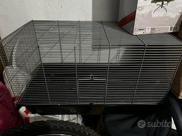 Gabbia criceto con casa in legno