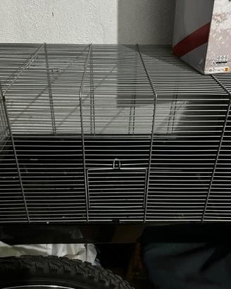 Gabbia criceto con casa in legno