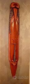 maschere africane in legno intagliato 