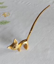 Porta Anelli a forma di Gatto.