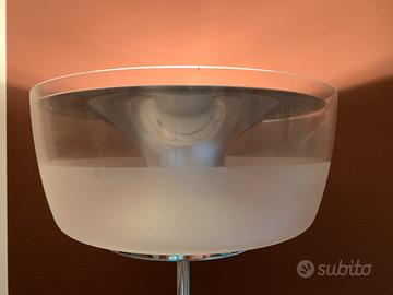 Lampada piantana in vetro con potenziometro