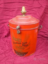 latta scatola pubblicitaria vintage cacao 