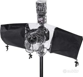 2 PROTEZIONi IMPERMEABILi PIOGGIA DSLR FOTOCAMERE
